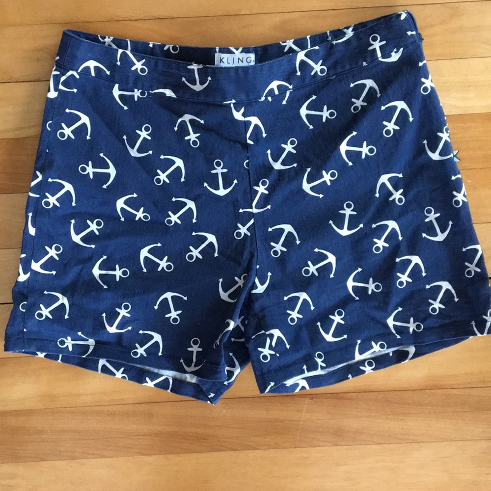 Retro nautical shorts